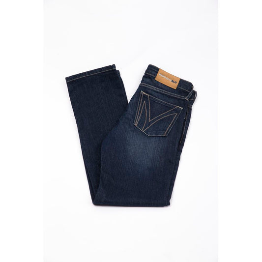 Montana Blu Elegante bestickte Denim-Jeans