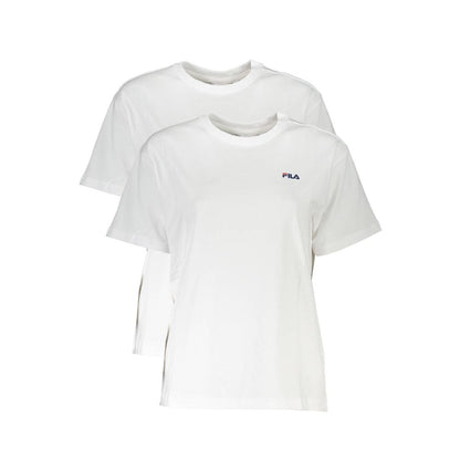 Fila weisses Bio-Baumwoll-T-Shirt Duopack