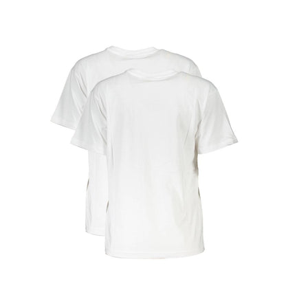 Fila weisses Bio-Baumwoll-T-Shirt Duopack