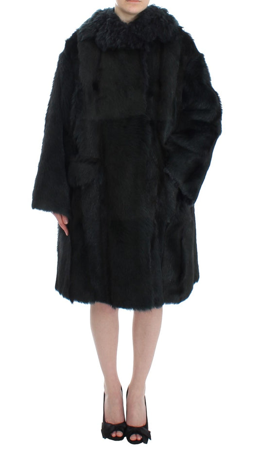 Dolce & Gabbana Exquisiter Shearling Mantel Jacke