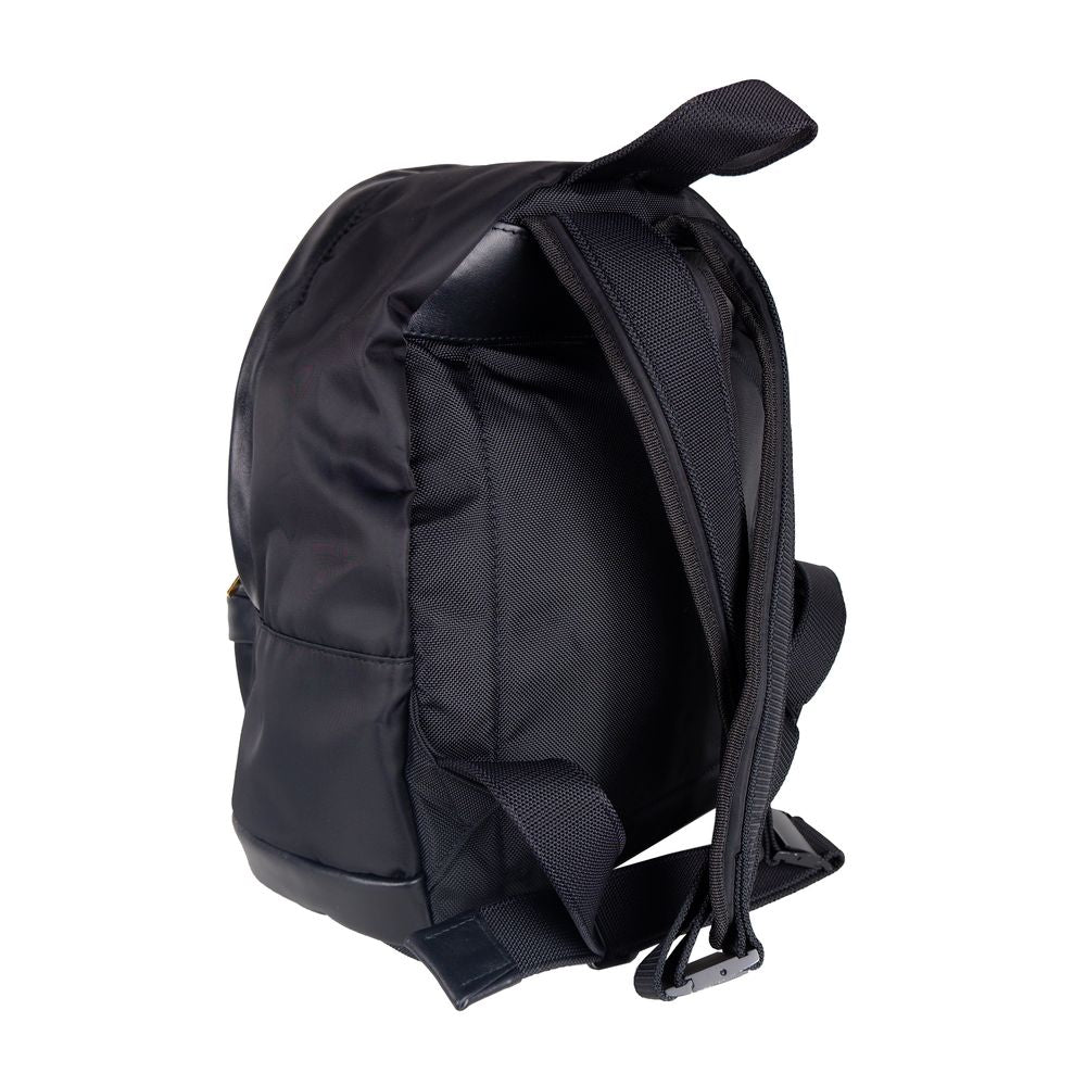 Palm Angels schwarzer Nylon-Leder-Rucksack